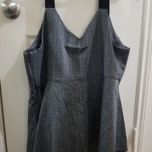 Herringbone peplum top
